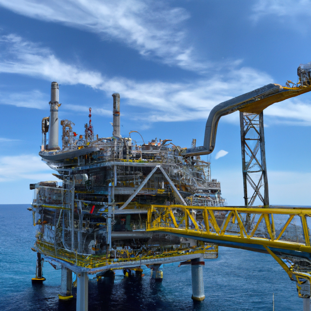 Impianto di estrazione petrolio offshore